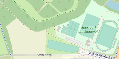 Tennisverein auf Satellitenbild