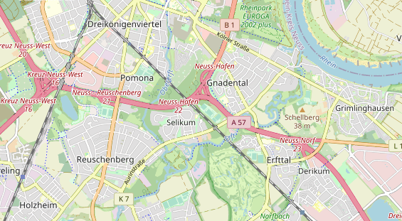 Tennisverein auf Karte