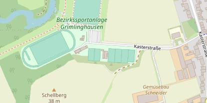 Tennisverein auf Satellitenbild