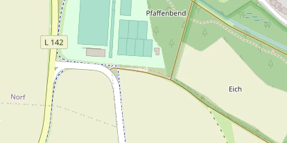 Tennisverein auf Satellitenbild