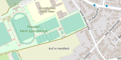 Tennisverein auf Satellitenbild