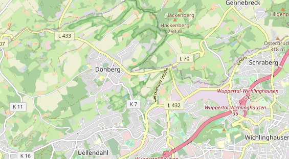 Tennisverein auf Karte