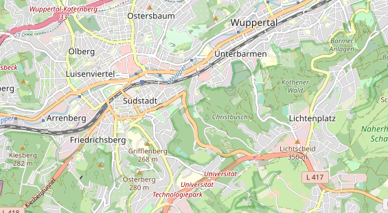 Tennisverein auf Karte