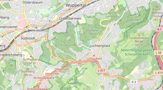 Tennisverein auf Karte