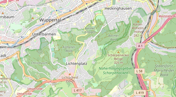 Tennisverein auf Karte