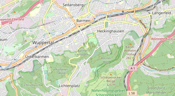 Tennisverein auf Karte