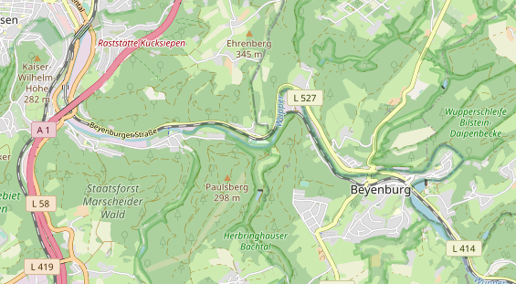 Tennisverein auf Karte