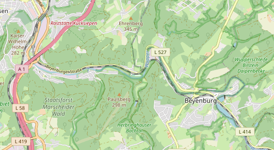 Tennisverein auf Karte