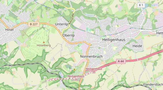 Tennisverein auf Karte