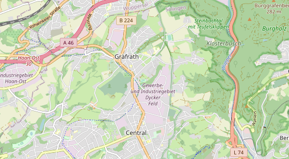 Tennisverein auf Karte