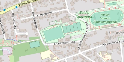 Tennisverein auf Satellitenbild