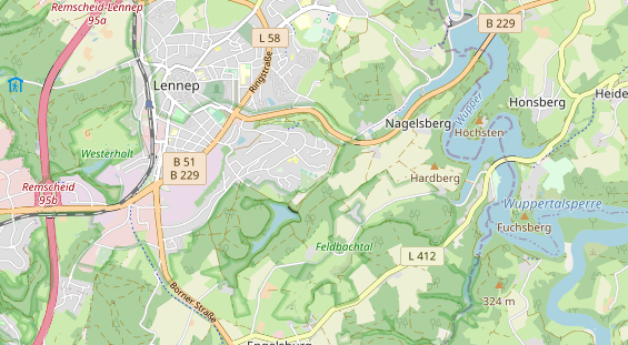 Tennisverein auf Karte