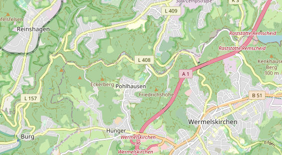 Tennisverein auf Karte