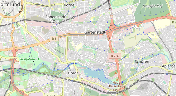 Tennisverein auf Karte