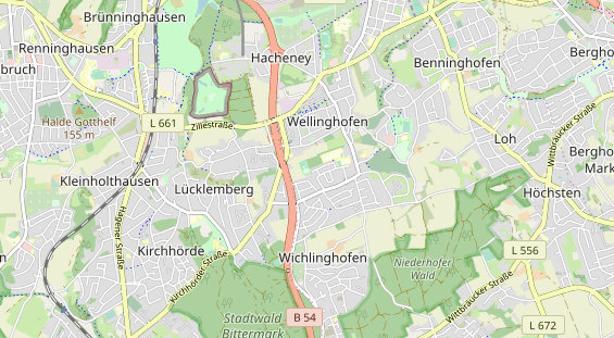 Tennisverein auf Karte