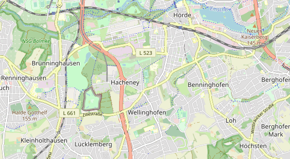 Tennisverein auf Karte