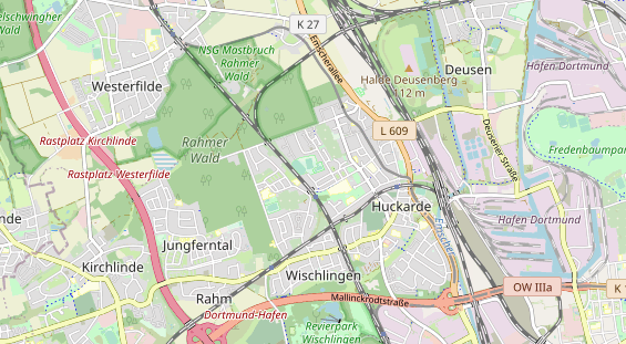 Tennisverein auf Karte