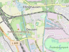 Tennisverein auf Karte