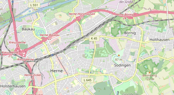 Tennisverein auf Karte