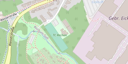 Tennisverein auf Satellitenbild