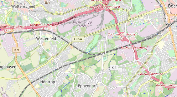 Tennisverein auf Karte