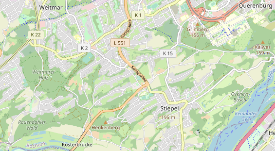 Tennisverein auf Karte