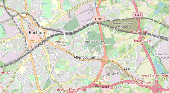 Tennisverein auf Karte