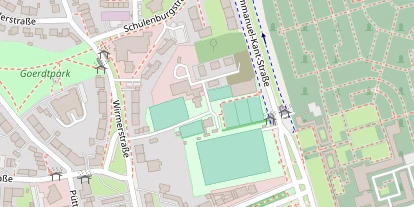 Tennisverein auf Satellitenbild