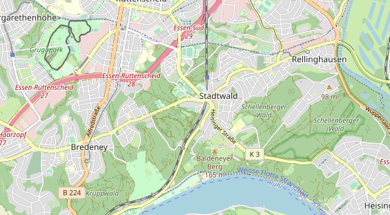 Tennisverein auf Karte