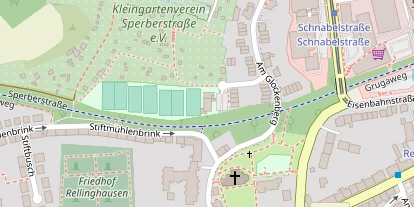 Tennisverein auf Satellitenbild