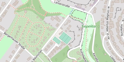 Tennisverein auf Satellitenbild