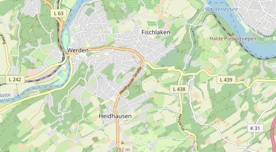 Tennisverein auf Karte