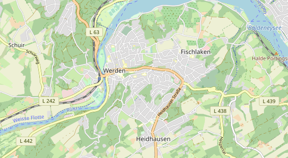 Tennisverein auf Karte