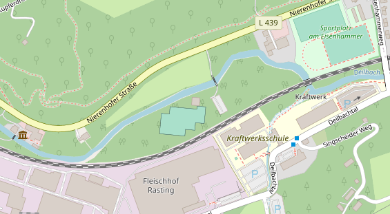 Tennisverein auf Satellitenbild