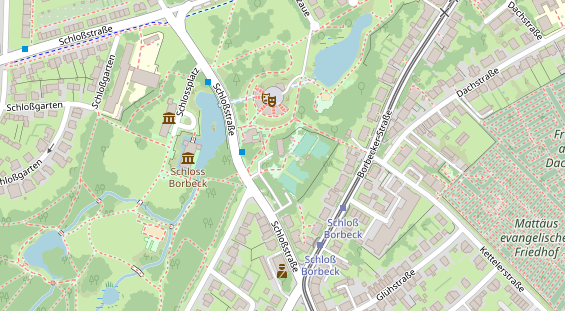 Tennisverein auf Satellitenbild