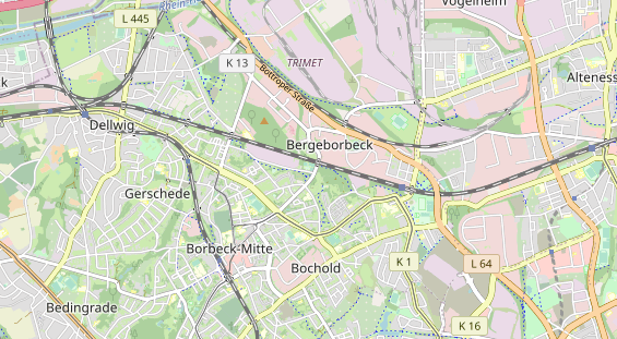 Tennisverein auf Karte