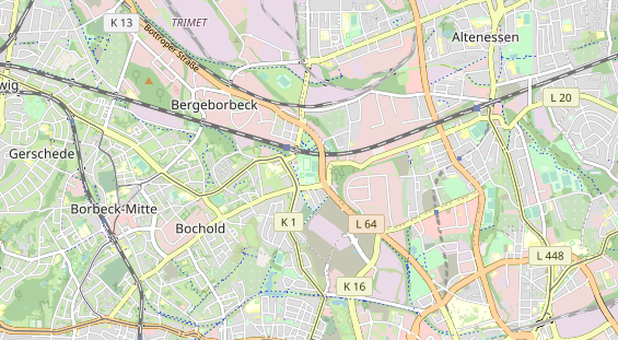 Tennisverein auf Karte