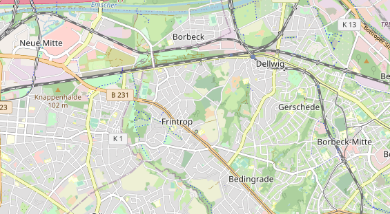 Tennisverein auf Karte