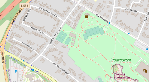 Tennisverein auf Satellitenbild