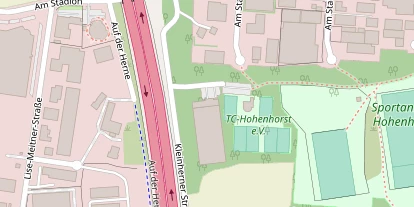 Tennisverein auf Satellitenbild