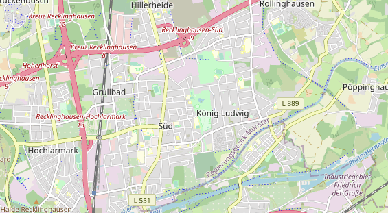 Tennisverein auf Karte