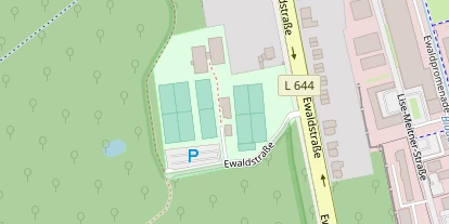 Tennisverein auf Satellitenbild