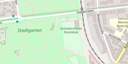Tennisverein auf Satellitenbild
