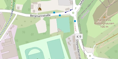 Tennisverein auf Satellitenbild