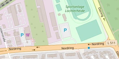 Tennisverein auf Satellitenbild
