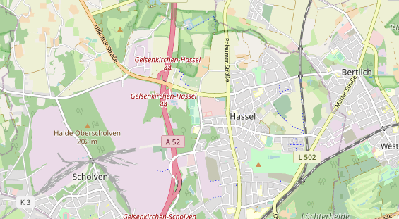 Tennisverein auf Karte