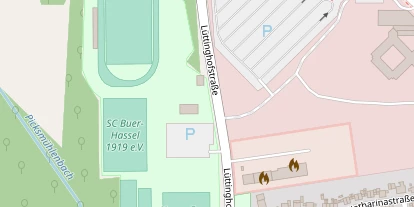 Tennisverein auf Satellitenbild