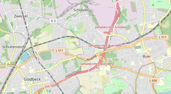 Tennisverein auf Karte