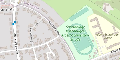 Tennisverein auf Satellitenbild
