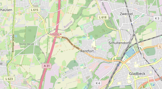 Tennisverein auf Karte